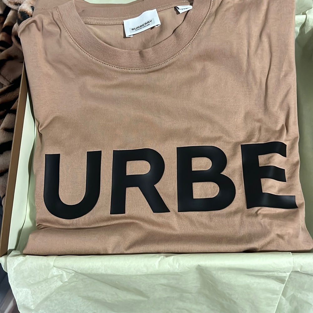 Brown Burberry tshirt